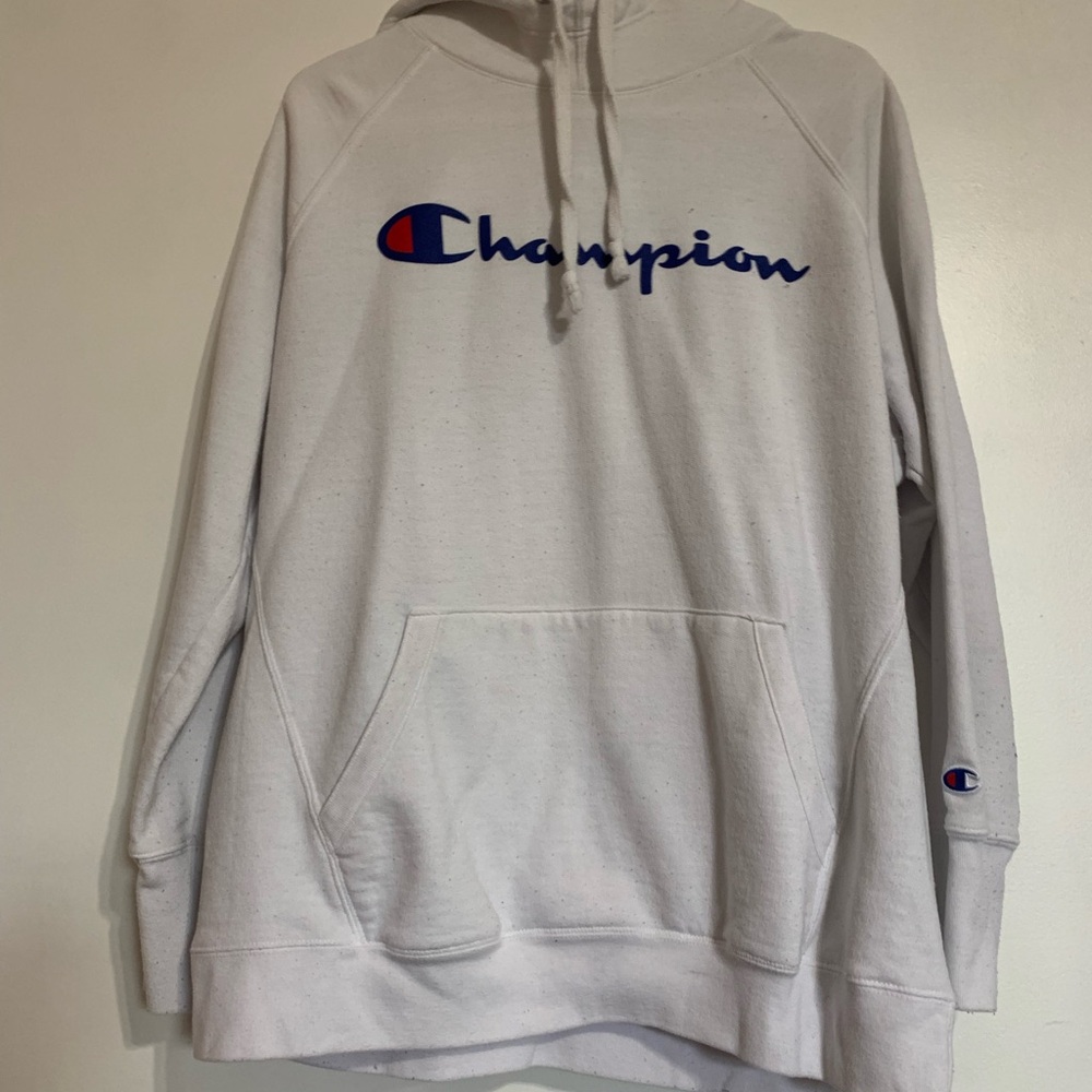 White Champion Hoodie